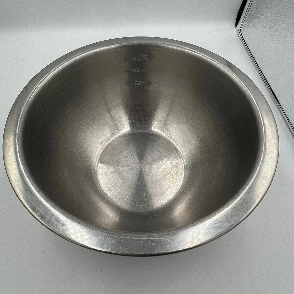 Wolfgang Puck Mixing Bowl Set Unisex OS Silver Good Stainless Steel Lidded 3pc